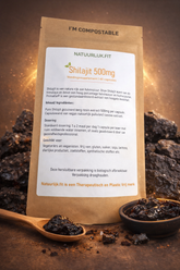 Shilajit 500 mg - Natuurlijk.fit | Bron van Fulvinezuur, Mineralen en Vitaminen