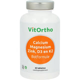 Calcium magnesium zink D3 en K2 - NowVitamins - VitOrtho - 8717056141367