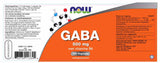 GABA 500 mg - NowVitamins - NOW Foods - 733739113344