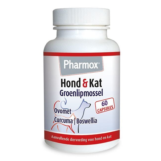 Hond & kat Groenlipmossel - NowVitamins - Pharmox - 8717344373586
