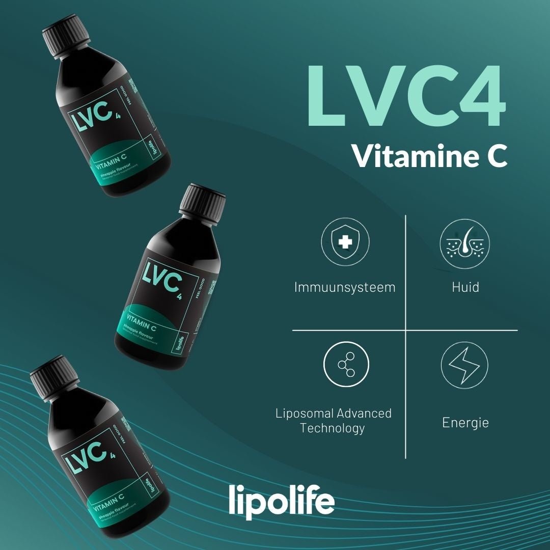 LVC4 Pineapple-C Liposomaal Vitamine C Ananas smaak - NowVitamins - LipoLife - 6834056552138