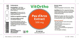 Pau d'arco extract 500 mg - NowVitamins - VitOrtho - 8717056141541