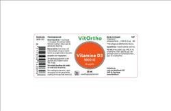 Vitamine D3 1000 IE druppels - NowVitamins - VitOrtho - 8717056140896