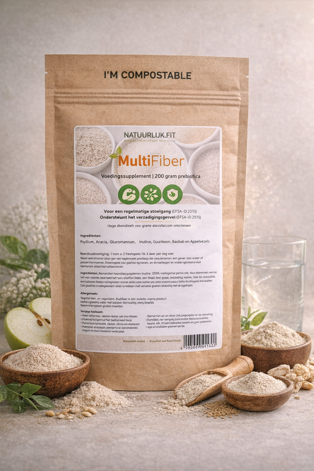 MultiFiber 200 gram vezelmix - Natuurlijk.fit