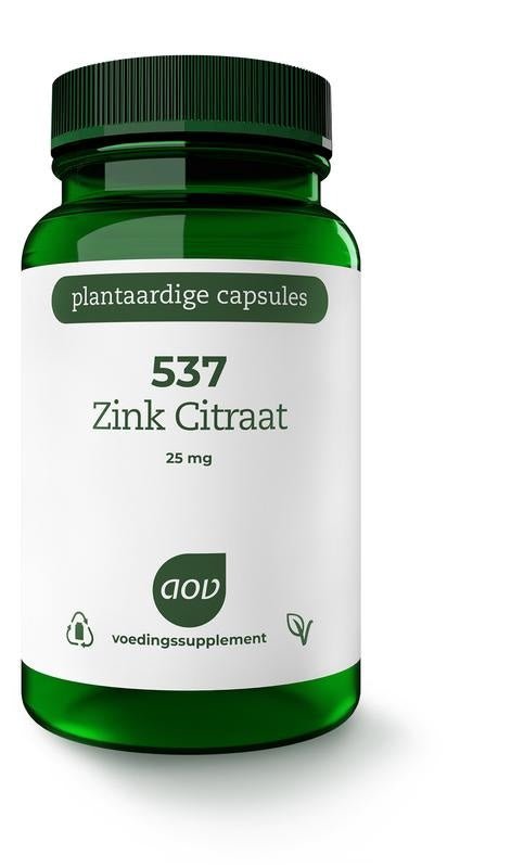 537 Zink citraat 25 mg - NowVitamins - AOV - 8715687705378