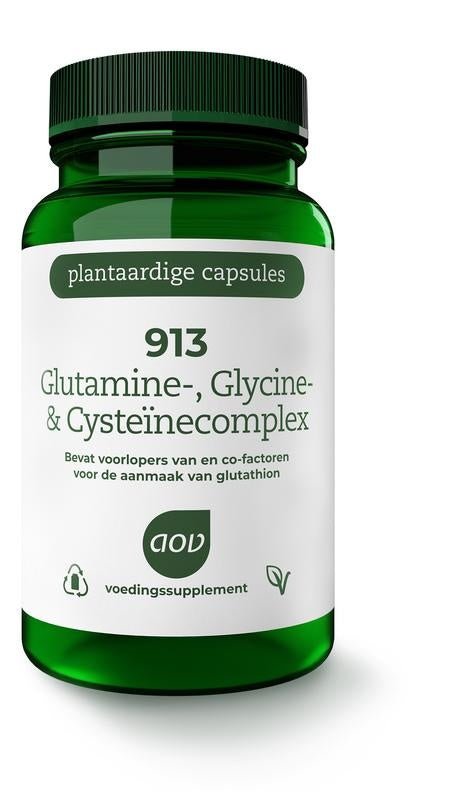913 Glutamine- glycine & cysteinecomplex - NowVitamins - AOV - 8715687709130