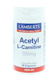 Acetyl l-carnitine 500 mg - NowVitamins - Lamberts - 5055148411060