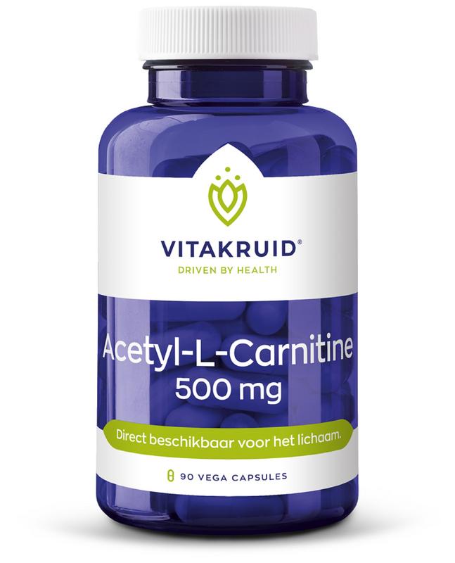 Acetyl-L-Carnitine 500mg - NowVitamins - Vitakruid - 8717438691565