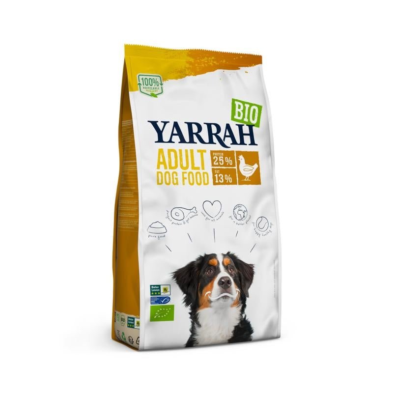 Adult hondenvoer met kip bio MSC - NowVitamins - Yarrah - 8714265000263