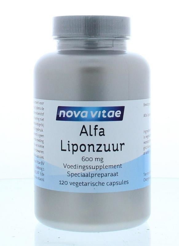 Alfa liponzuur 600 mg - NowVitamins - Nova Vitae - 8717473106710