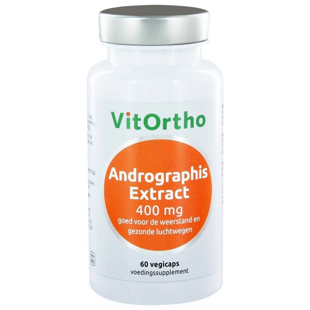 Andrographis Extract 400 mg - NowVitamins - VitOrtho - 8717056140988