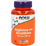 Arginine & Ornithine 500/250 mg - NowVitamins - NOW Foods - 733739102089