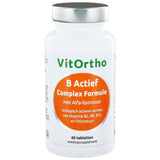 B Actief complex formule met Alfa-liponzuur - NowVitamins - VitOrtho - 8717056140247