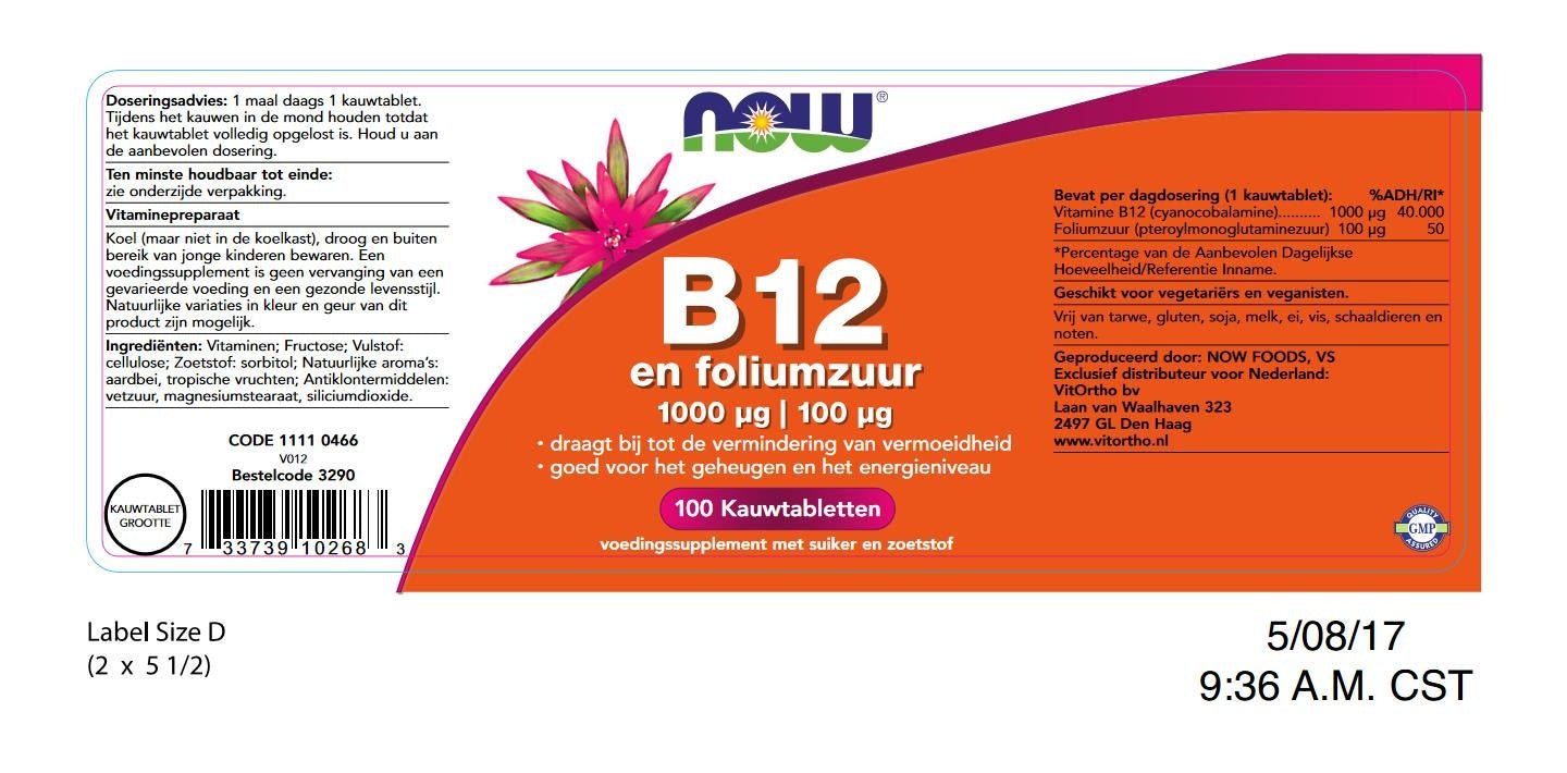 B12 1000 microgram - NowVitamins - NOW Foods - 733739102683