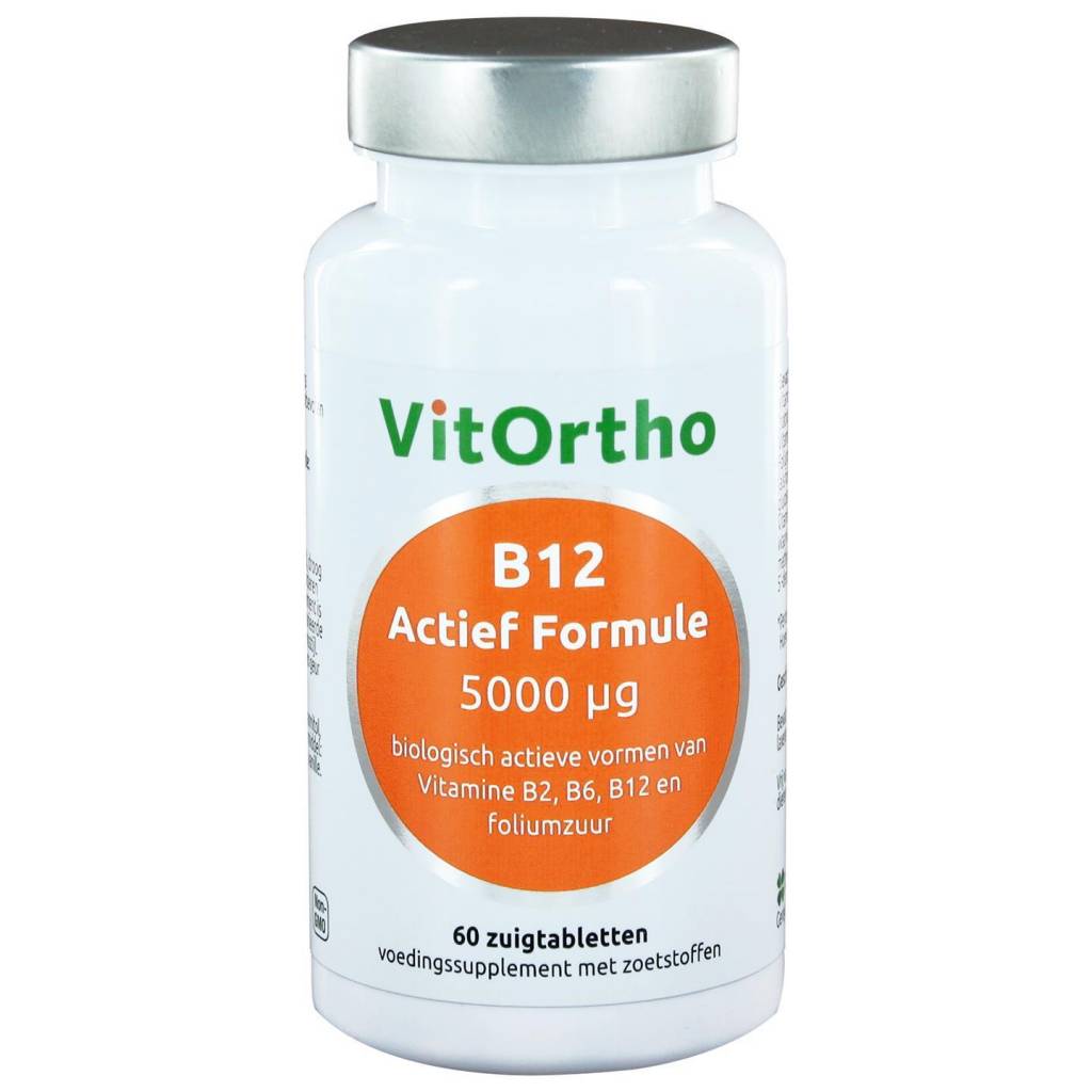 B12 Actief Formule 5000 µg - NowVitamins - VitOrtho - 8717056140230