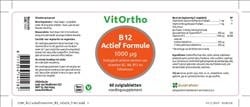 B12 actief formule - NowVitamins - VitOrtho - 8717056141282