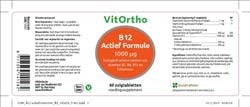 B12 actief formule - NowVitamins - VitOrtho - 8717056141282