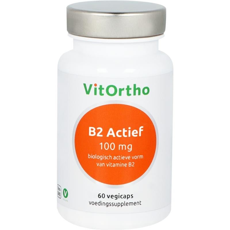 B2 Actief 100 mg - NowVitamins - VitOrtho - 8717056141565