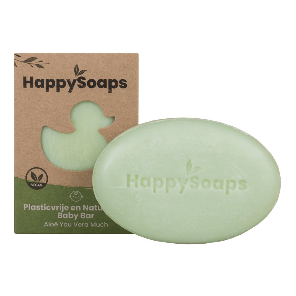 Baby & Kids Shampoo en Body Wash Bar – Aloë You Vera Much - NowVitamins - HappySoaps - 100% plasticvrije cosmetica - 8720572971226