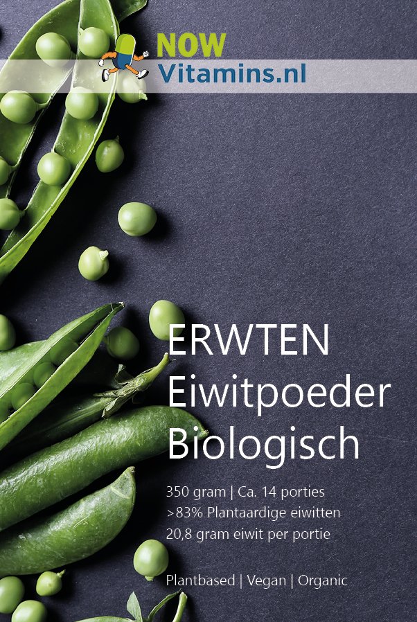 Biologische Erwten Eiwit Naturel - NowVitamins - NowVitamins - 9502855789778