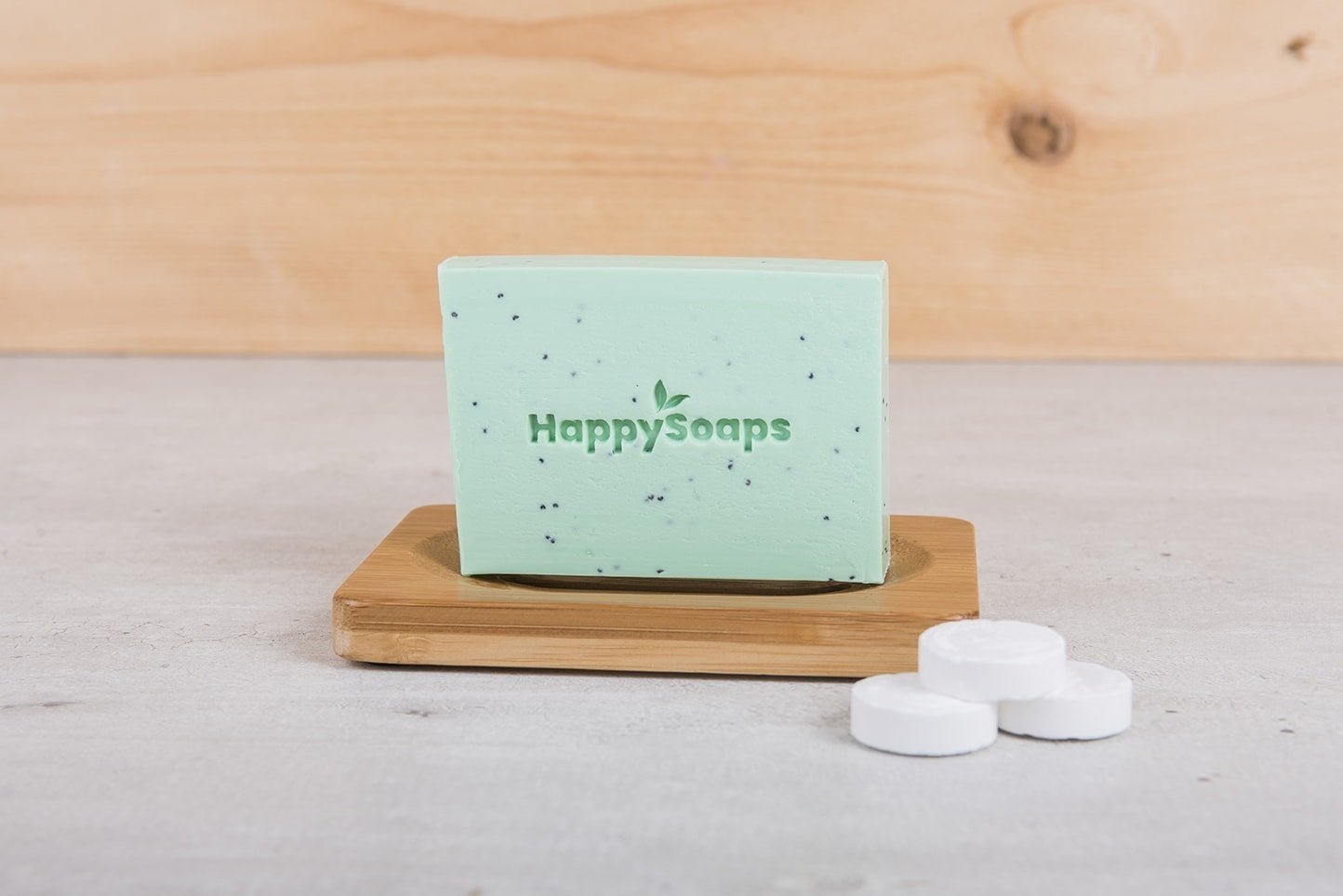 Body Wash Bar – Tea Tree en Pepermunt - NowVitamins - HappySoaps - 100% plasticvrije cosmetica - 8720256109259