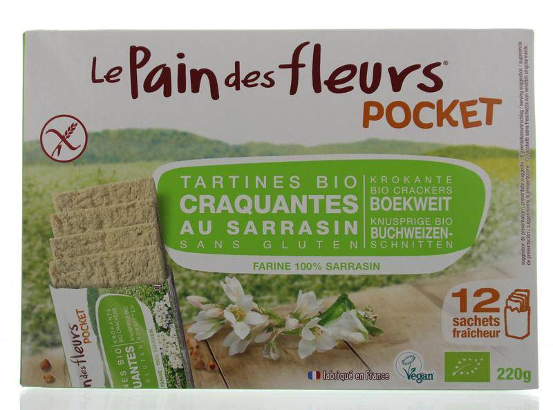 Boekweit cracker pocket - NowVitamins - Pain Des Fleurs - 3380380080814