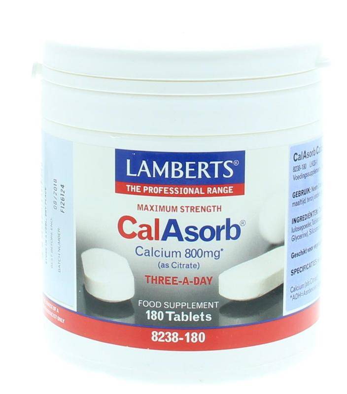 CalAsorb (calcium citraat) & Vitamine D3 - NowVitamins - Lamberts - 5055148411732