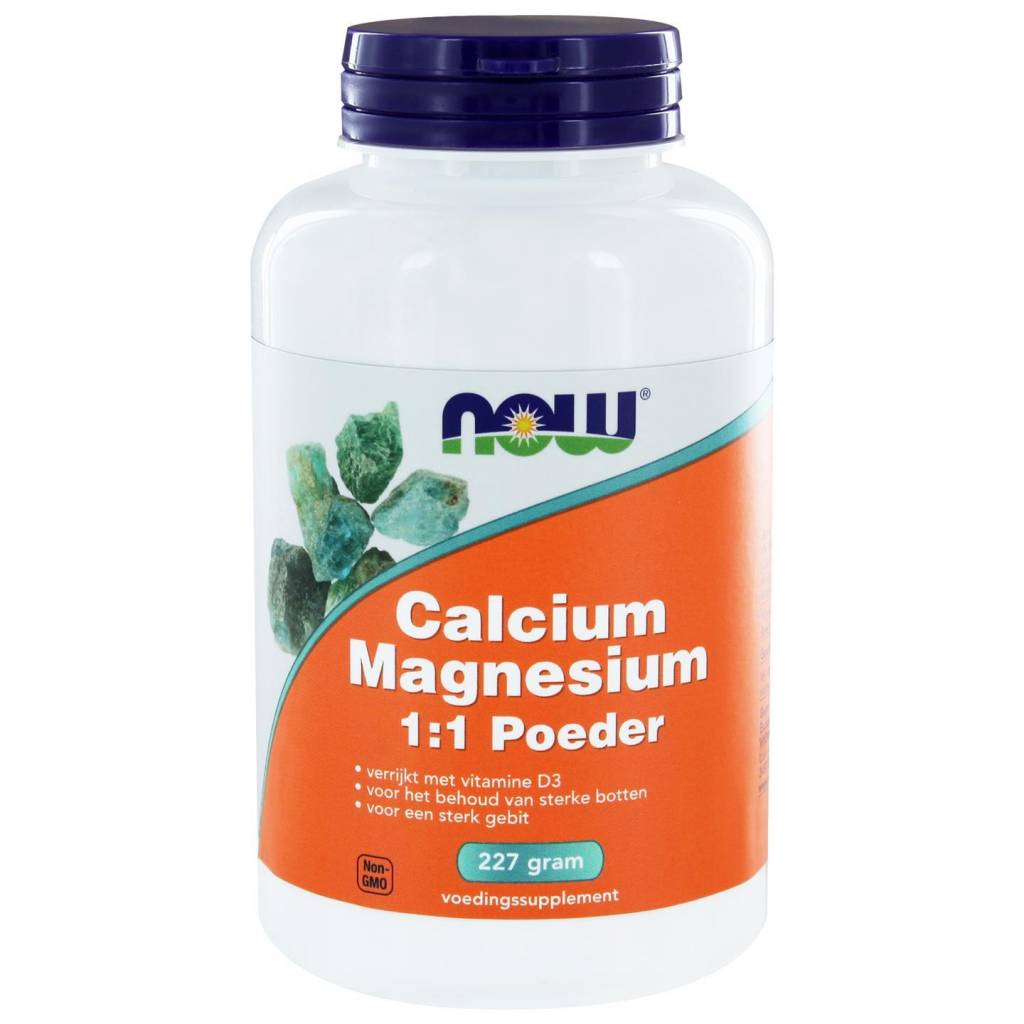 Calcium & Magnesium 1:1 Poeder - NowVitamins - NOW Foods - 733739146021