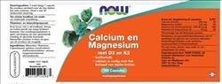 Calcium & Magnesium DK - NowVitamins - NOW Foods - 733739145987