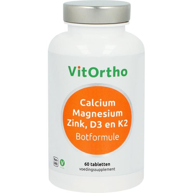 Calcium magnesium zink D3 en K2 - NowVitamins - VitOrtho - 8717056141367