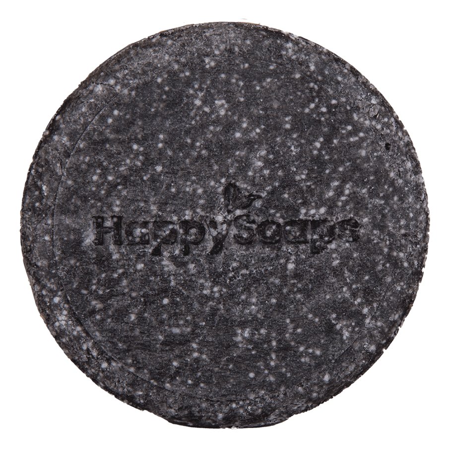 Charming Charcoal & Sweet Sandal Shampoo Bar – 70g - NowVitamins - HappySoaps - 100% plasticvrije cosmetica - 8720256109181