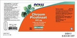 Chroom Picolinaat 200 mcg 100 vegicaps - NowVitamins - NOW Foods - 733739102249