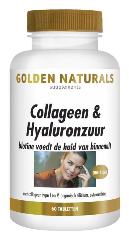 Collageen & hyaluronzuur - NowVitamins - Golden Naturals - 8718164643583