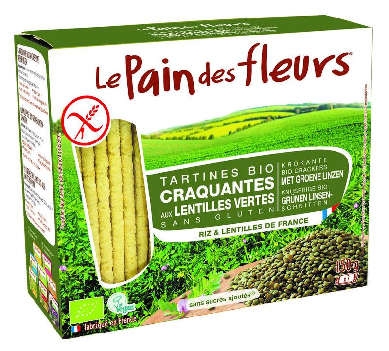 Crackers groene linzen - NowVitamins - Pain Des Fleurs - 3380380079504