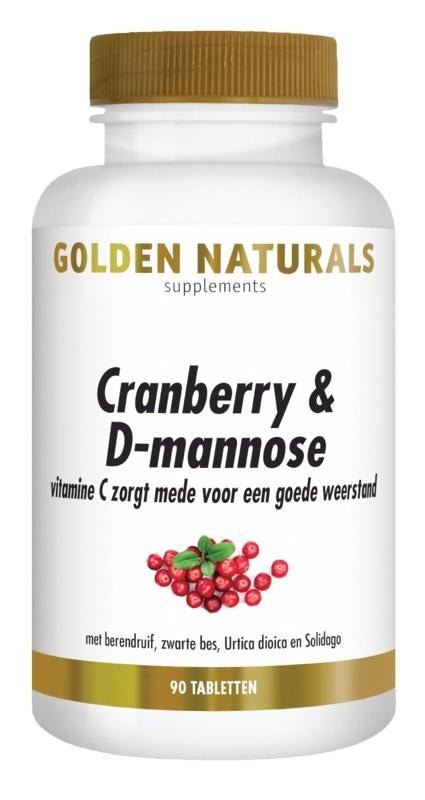 Cranberry & D-mannose - NowVitamins - Golden Naturals - 8718164643637