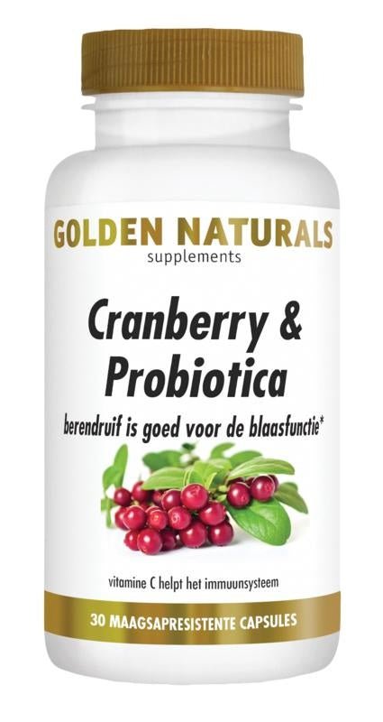 Cranberry & Probiotica - NowVitamins - Golden Naturals - 8718164647154