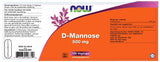 D-Mannose 500 mg - NowVitamins - NOW Foods - 733739106742