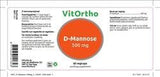 D-Mannose - NowVitamins - VitOrtho - 8717056141343