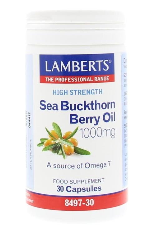 Duindoorn olie 1000 mg - Sea buckthorn berry oil - NowVitamins - Lamberts - 5055148411442