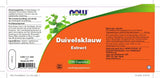 Duivelsklauw Extract 500mg - NowVitamins - NOW Foods - 733739100948