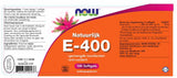 E gemengde tocoferolen E-400 - NowVitamins - NOW Foods - 733739100436