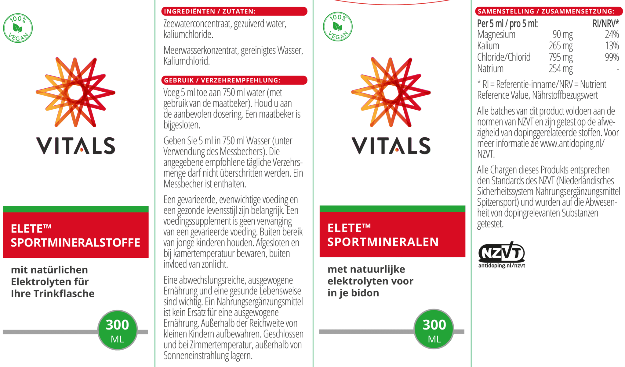 Elete sportmineralen - NowVitamins - Vitals - 8716717003976