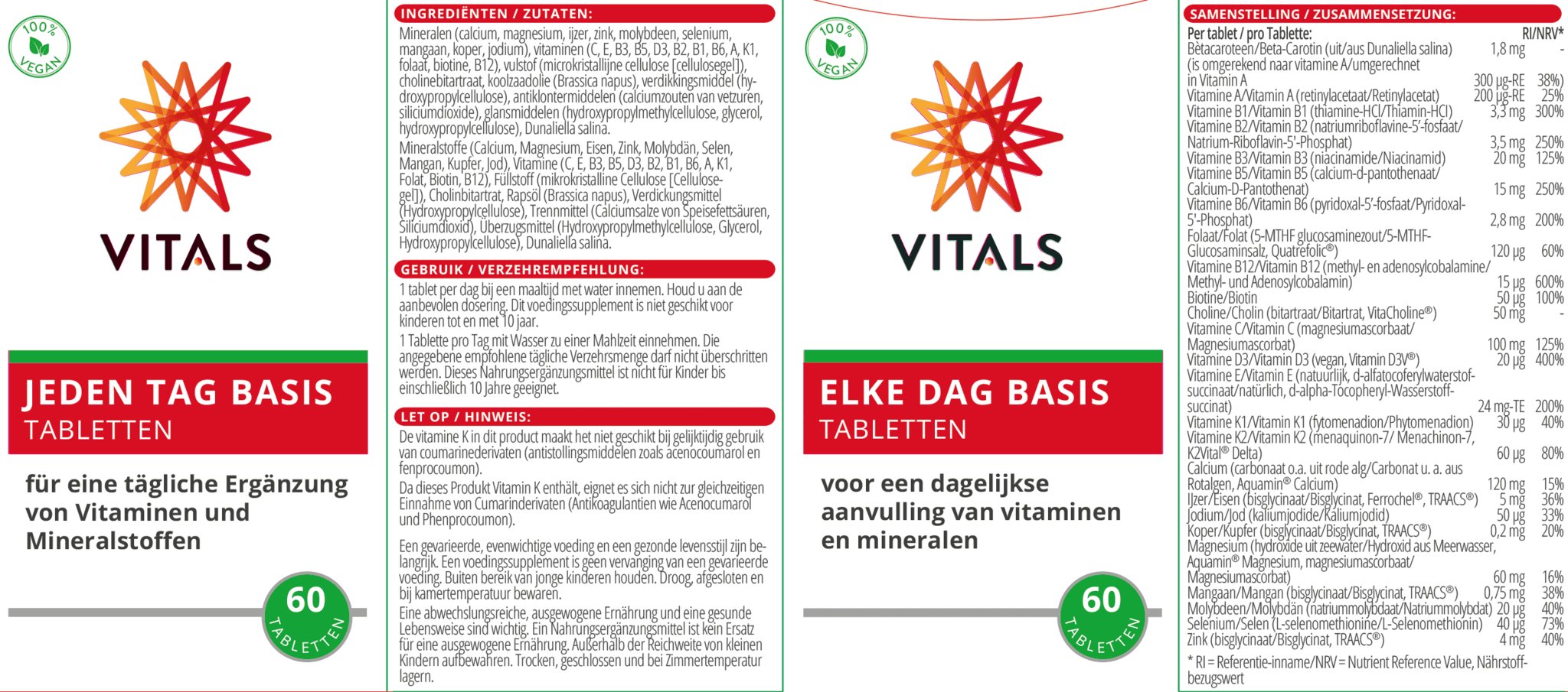 Elke dag basis - NowVitamins - Vitals - 8716717003860