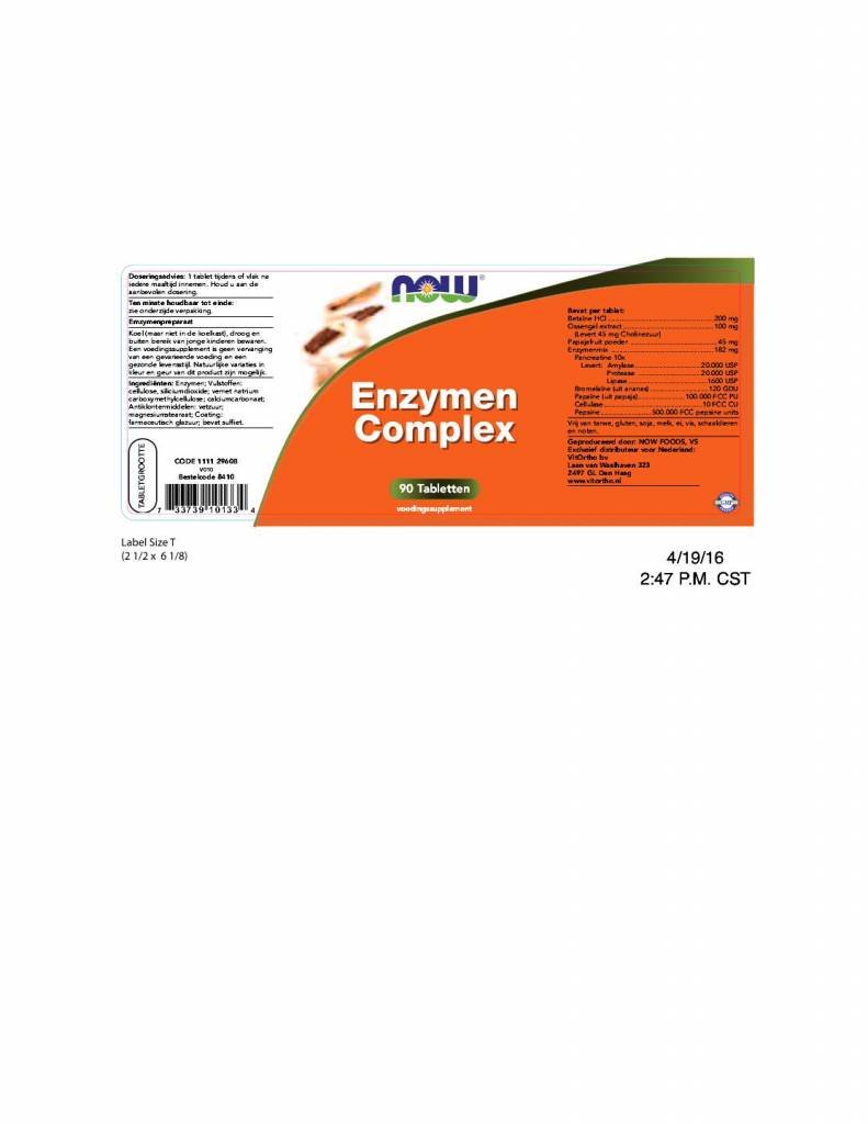 Enzymen Complex - NowVitamins - NOW Foods - 733739101334