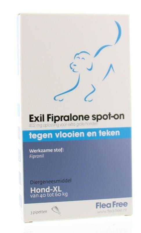 Fipralone spot on hond X large - NowVitamins - Exil - 8713112003518