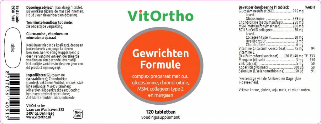FlexForm - NowVitamins - VitOrtho - 8717056140513