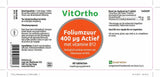 Foliumzuur 400 μg Actief met vitamine B12 - NowVitamins - VitOrtho - 8717056140223