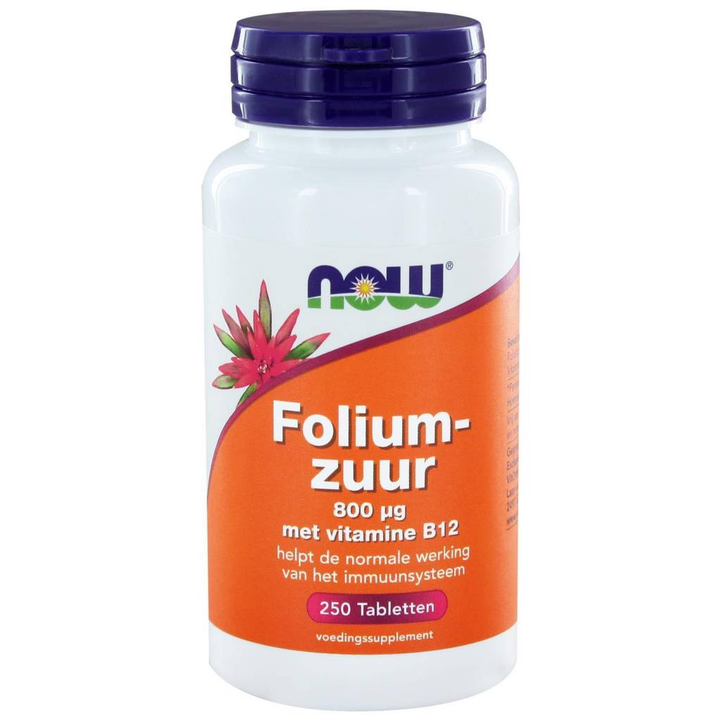 Foliumzuur 800 ug - NowVitamins - NOW Foods - 733739102690