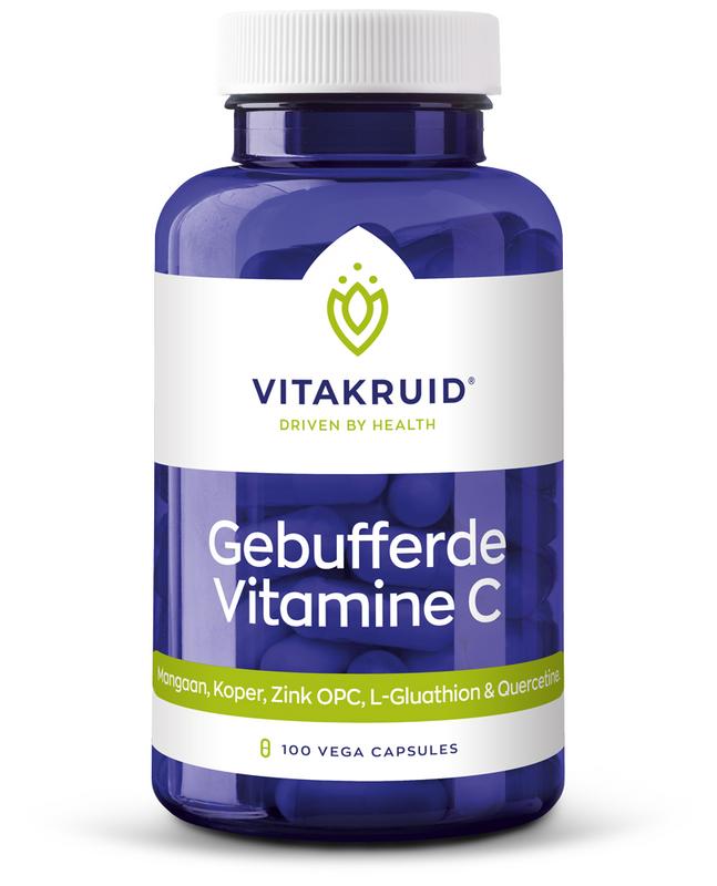 Gebufferde Vitamine C formule 100 Vegetarische capsules - NowVitamins - Vitakruid - 8717438690056