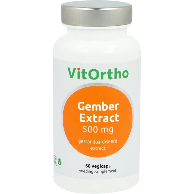 Gember extract 500 mg - NowVitamins - VitOrtho - 8717056141404